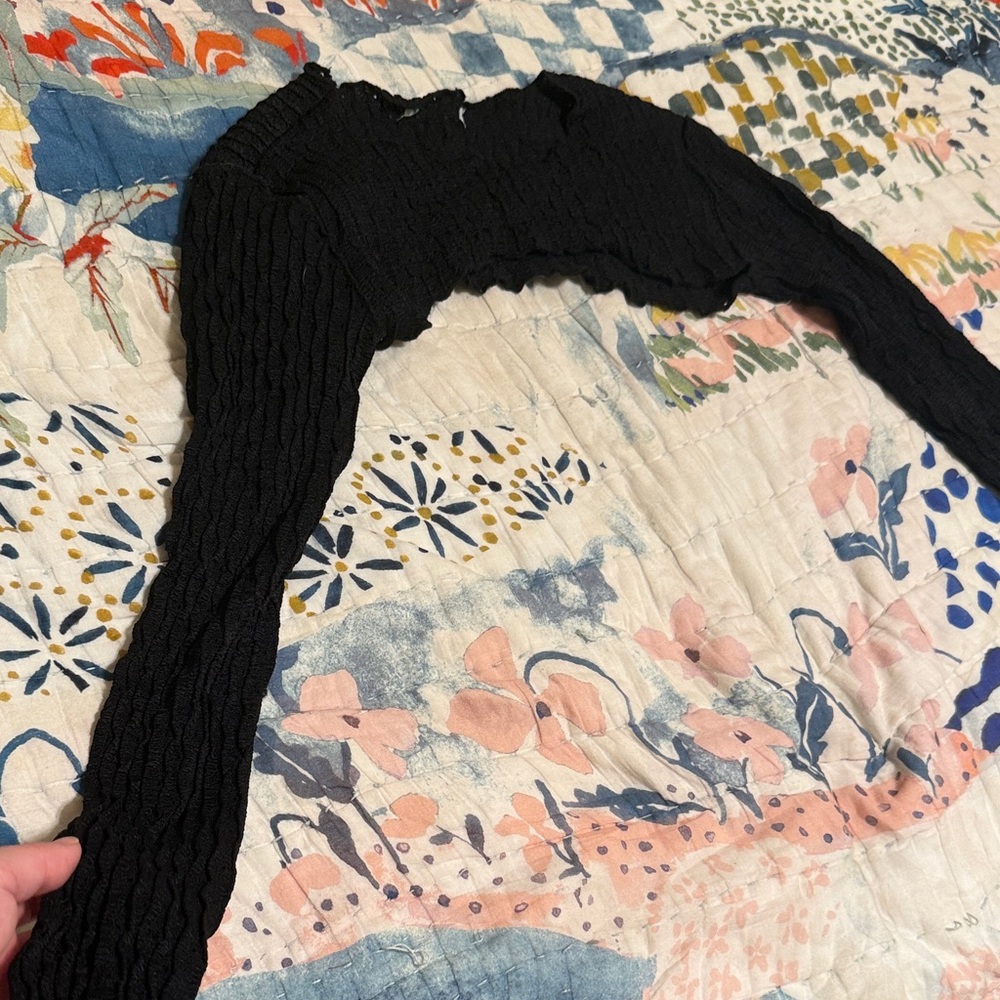 Black Knit Bolero Shrug